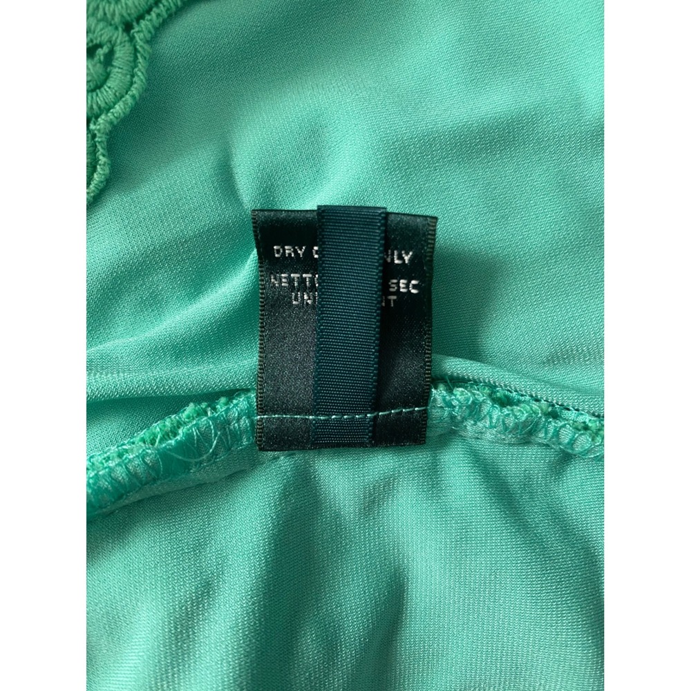 Ralph Lauren Mint Green Floral Eyelet Lace Sleeveles Sheath Party Dress 6 Preppy - Picture 9 of 12